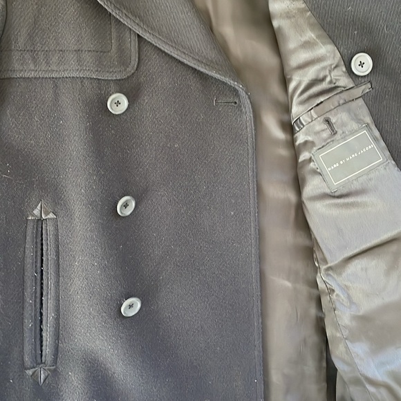 Marc Jacobs MEN'S WINTER WOOL and COTTON pea coat Size Small - Picture 5 of 8